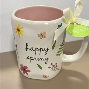 Rae Dunn Happy Spring Mug - Cream and Pink